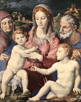  Familia Pintura al %C3%B3leo - Sagrada familia Florencia Agnolo Bronzino